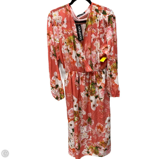 Dress Casual Short By Boohoo Boutique In Floral Print, Size: 1x
