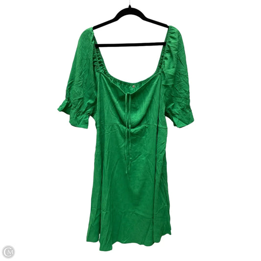 Dress Casual Short By Clothes Mentor In Green, Size: 4x