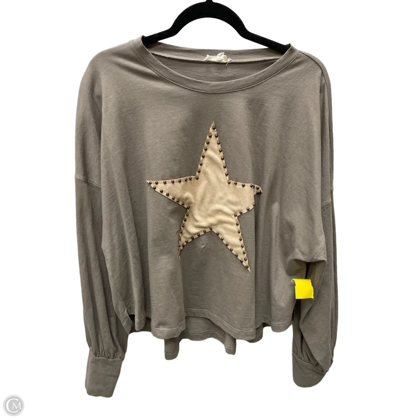 Top Long Sleeve By Easel In Green, Size: M