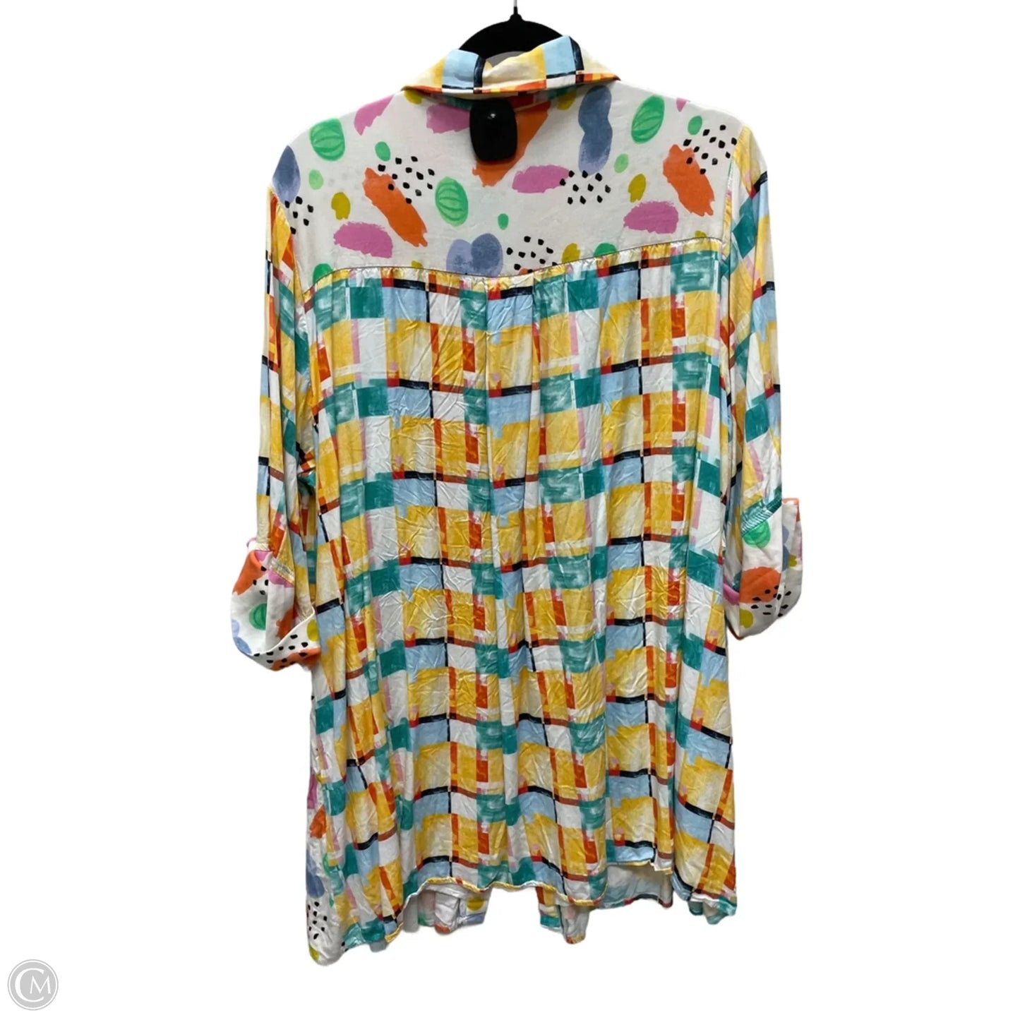 Dress Casual Short By Entro In Geometric Pattern, Size: L