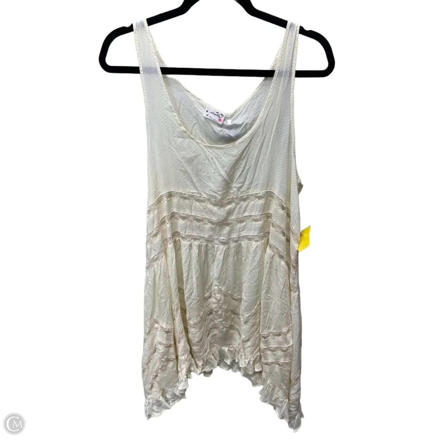 Tunic Sleeveless By Free People In Yellow, Size: L