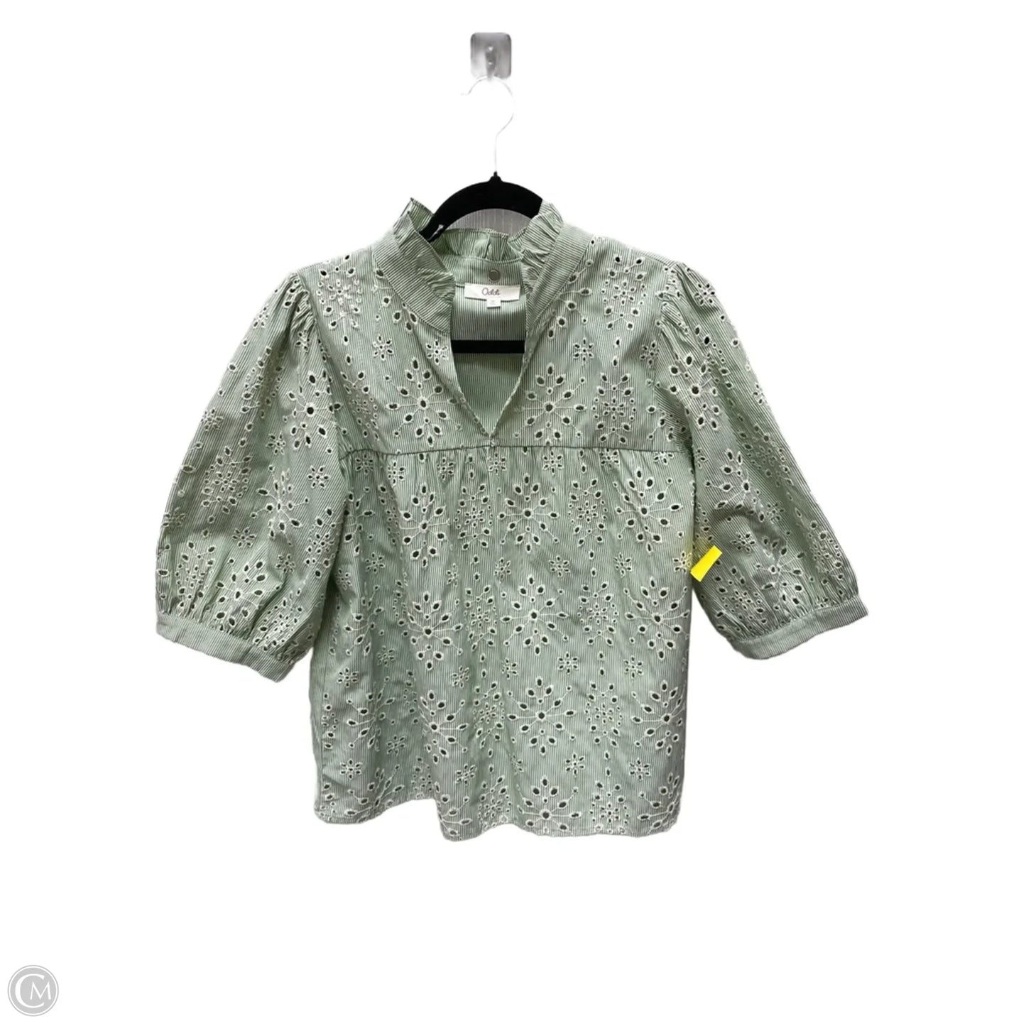 Top Short Sleeve By Oddi In Green, Size: M