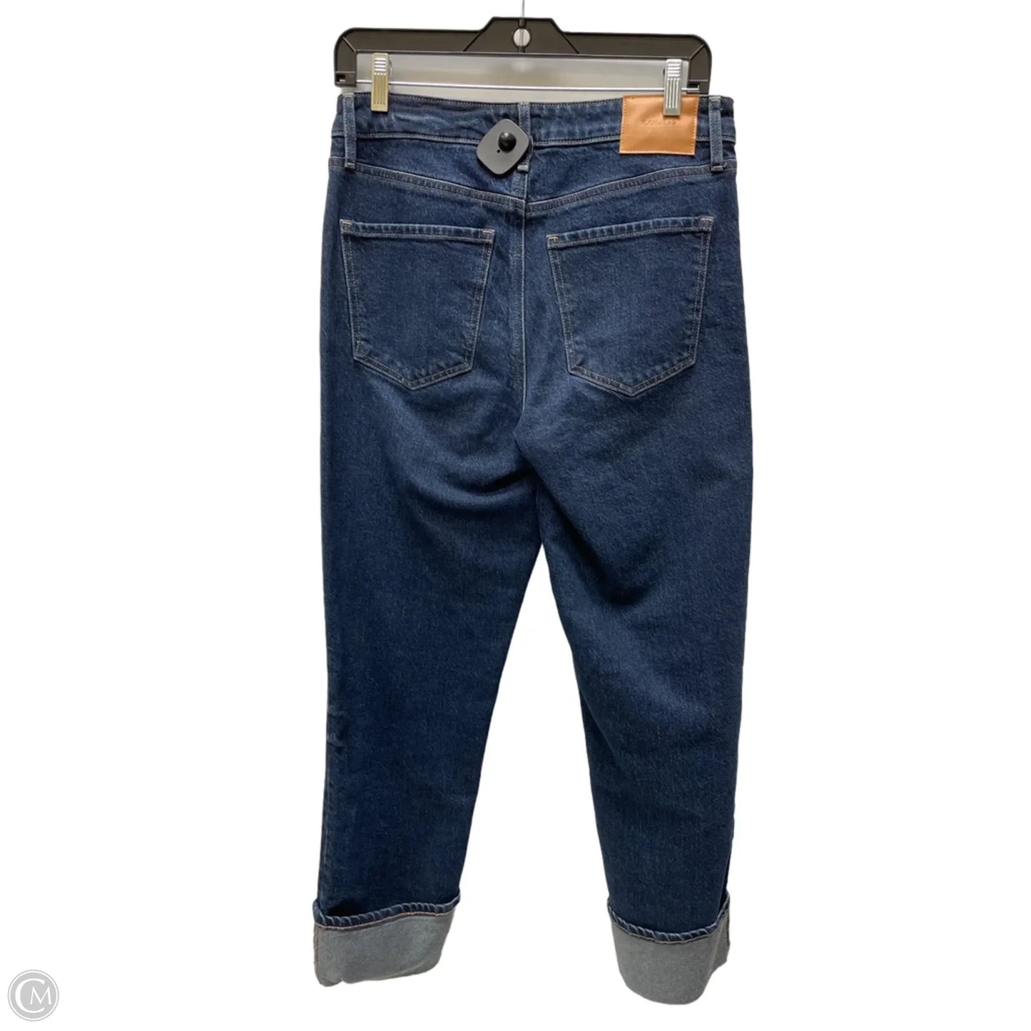 Jeans Cropped By Express In Blue Denim, Size: 4