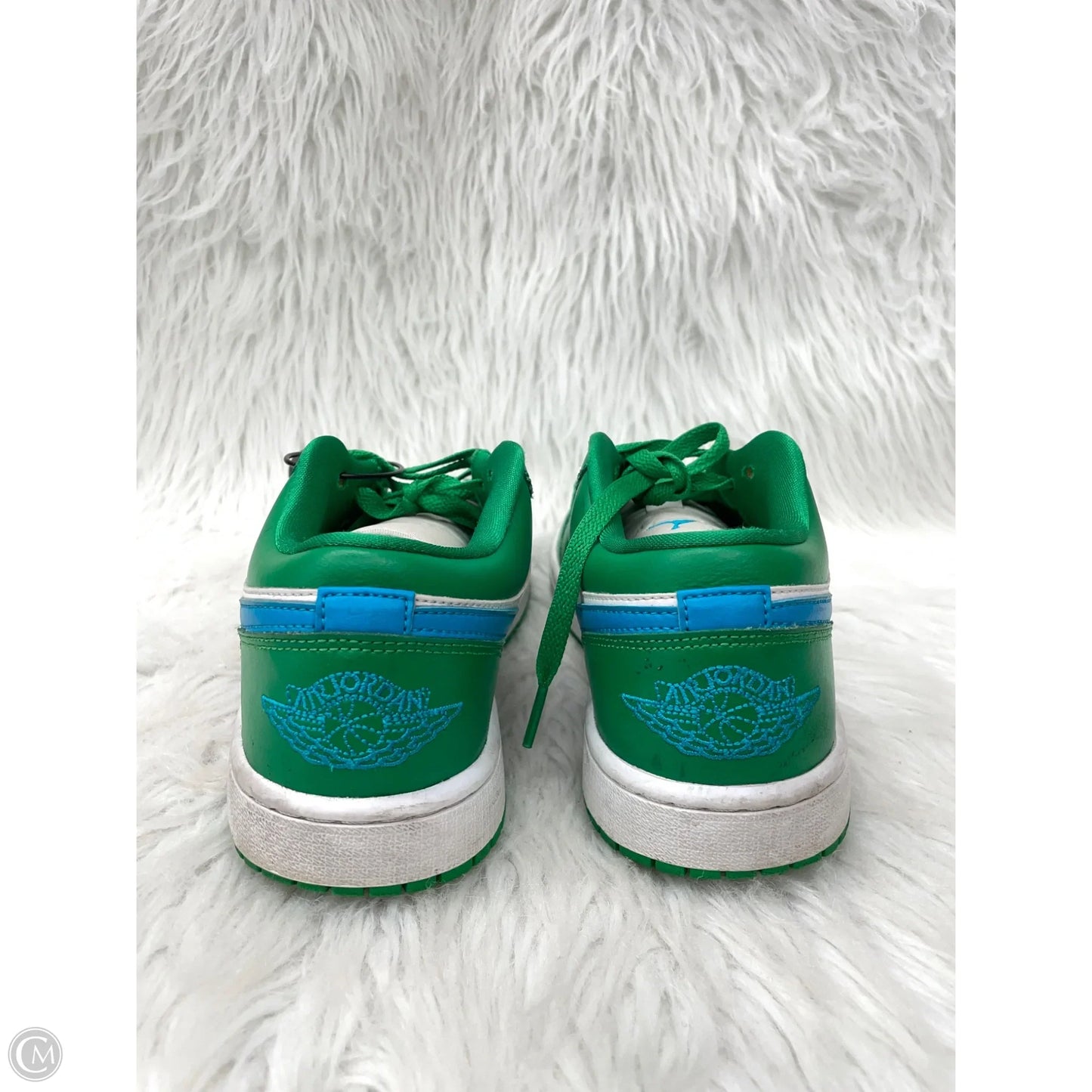 Shoes Sneakers By Nike In Blue & Green, Size: 9