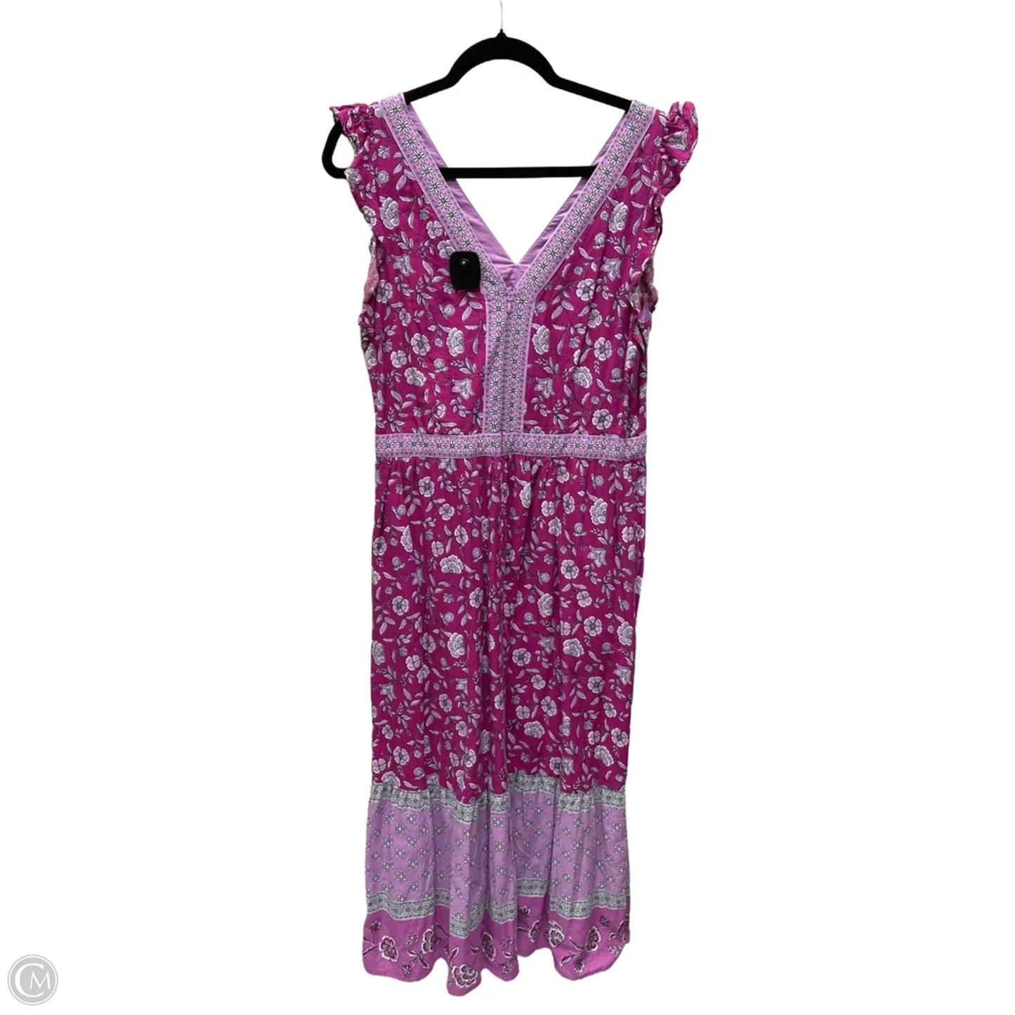 Dress Casual Short By Loft In Purple, Size: L