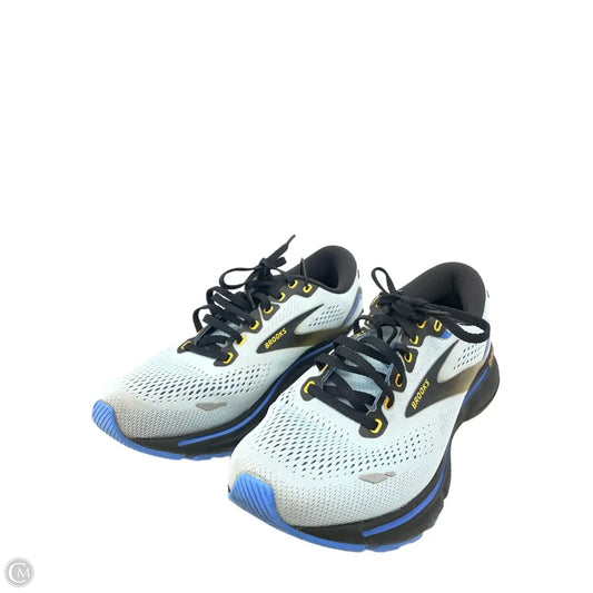 Shoes Athletic By Brooks In Blue & Yellow, Size: 8.5