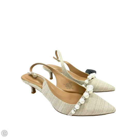 Shoes Heels Kitten By Kelly And Katie In Tan, Size: 8