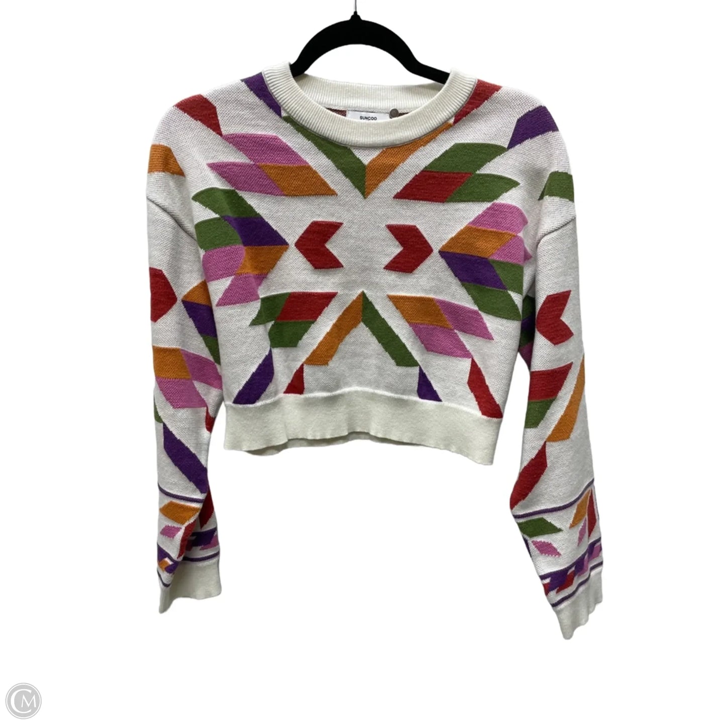 Sweater By Cmb In Geometric Pattern, Size: S
