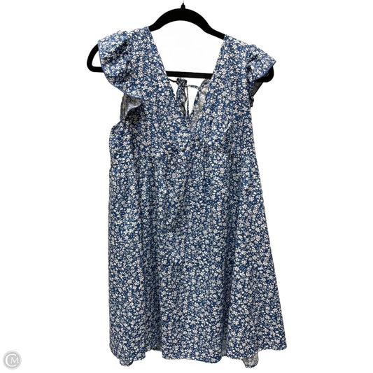 Dress Casual Short By Shein In Blue & White, Size: S