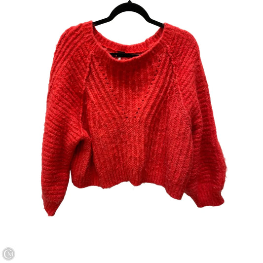 Sweater By Free People In Red, Size: L