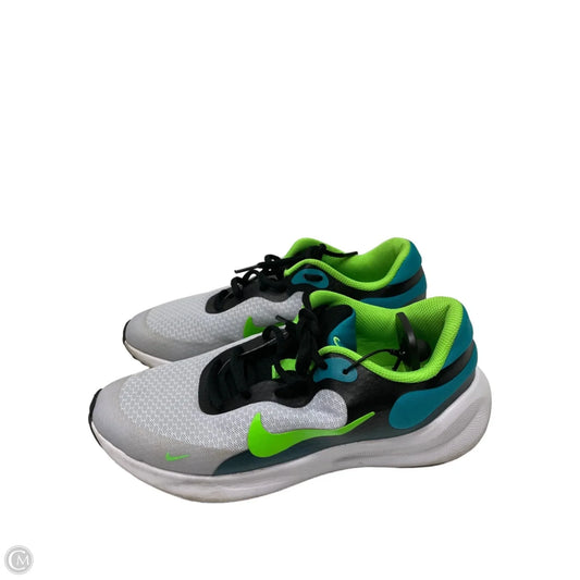 Shoes Athletic By Nike In Green & Grey, Size: 8.5