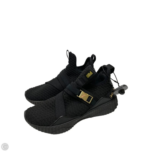 Shoes Sneakers By Puma In Black & Gold, Size: 7.5