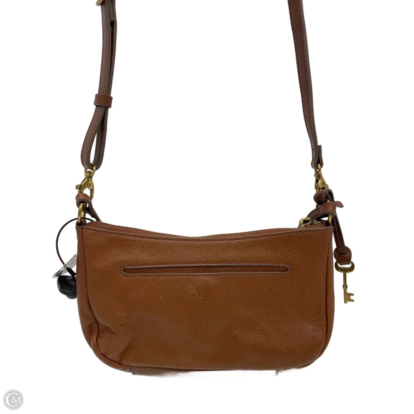 Crossbody Leather By Fossil, Size: Small