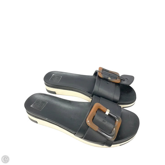 Sandals Flats By Dolce Vita In Black & Brown, Size: 11
