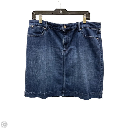 Skirt Mini & Short By J. Crew In Blue Denim, Size: 14