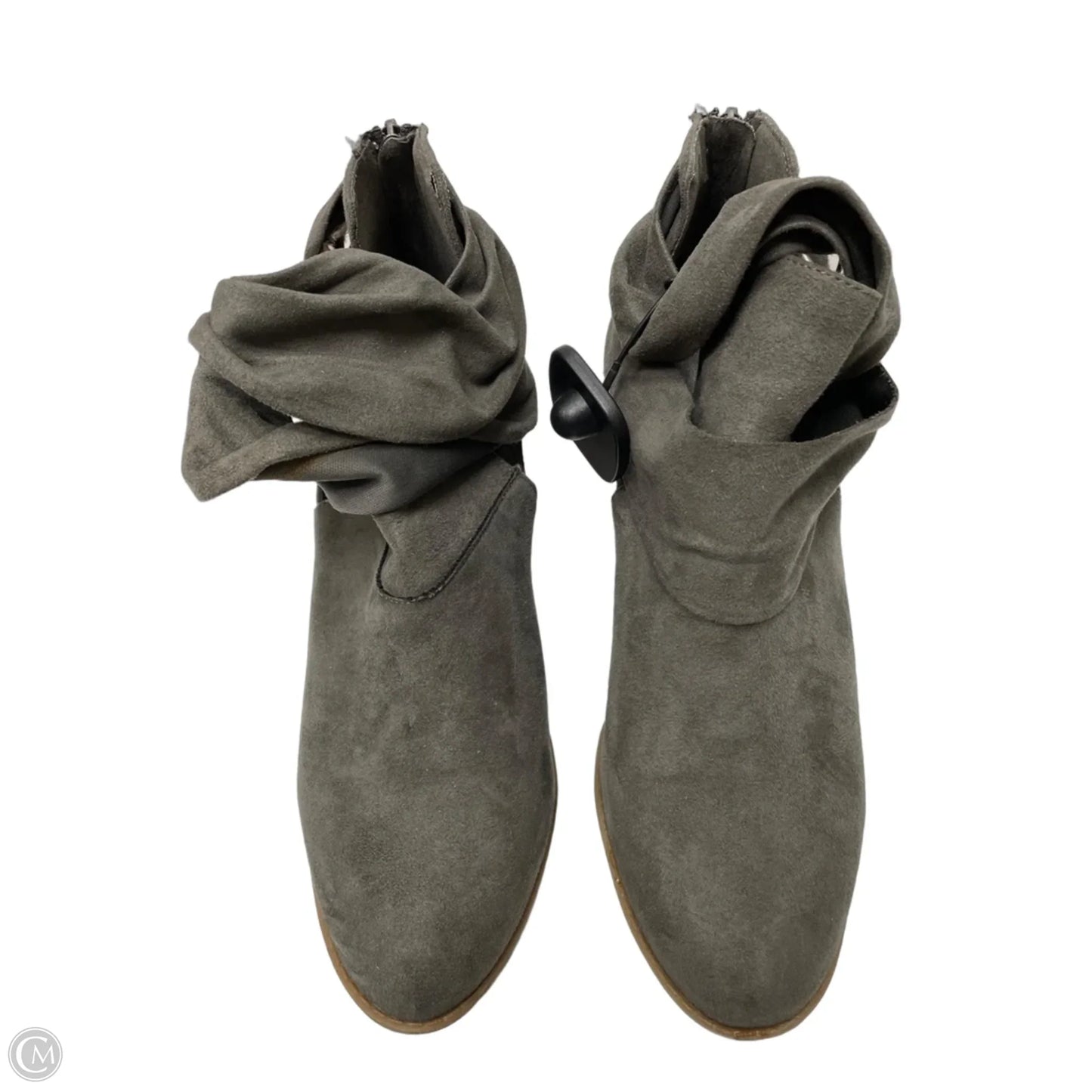 Boots Ankle Heels By Rampage In Grey, Size: 9.5