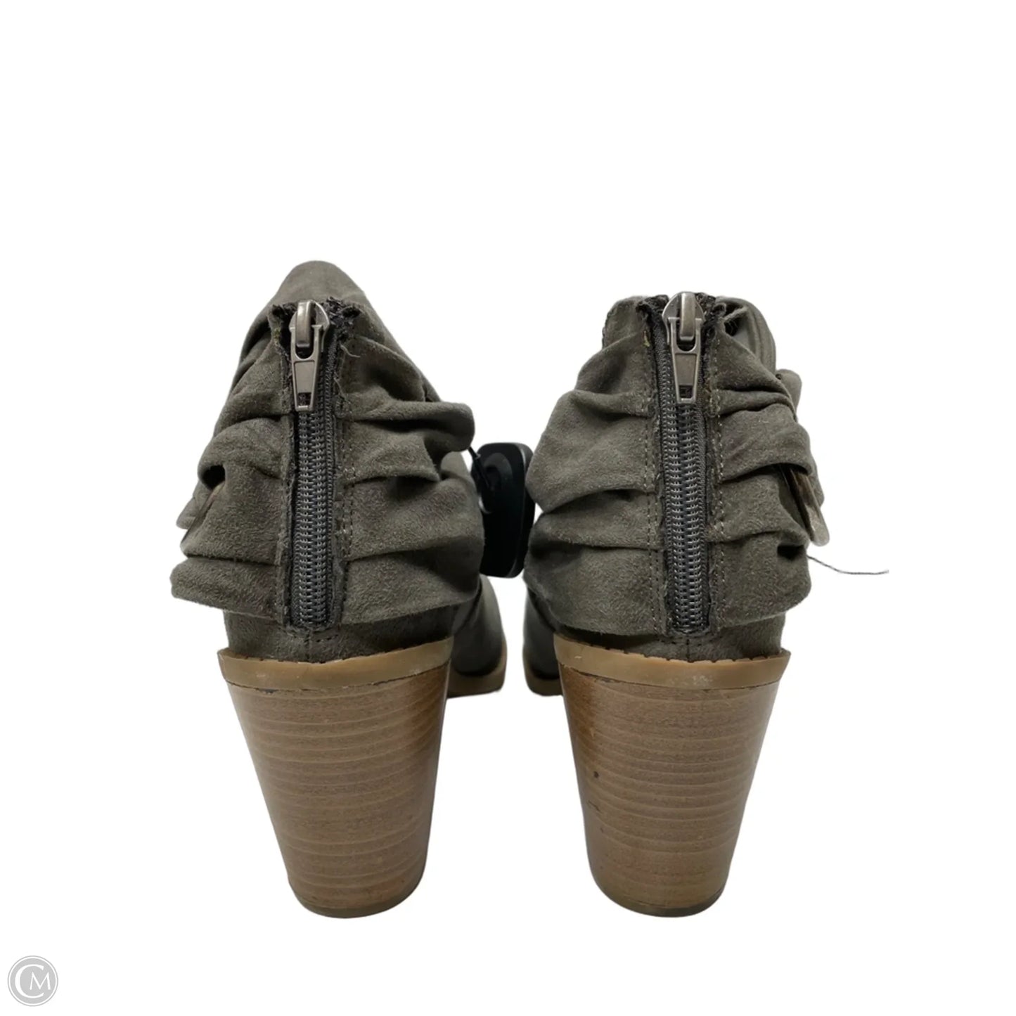 Boots Ankle Heels By Rampage In Grey, Size: 9.5