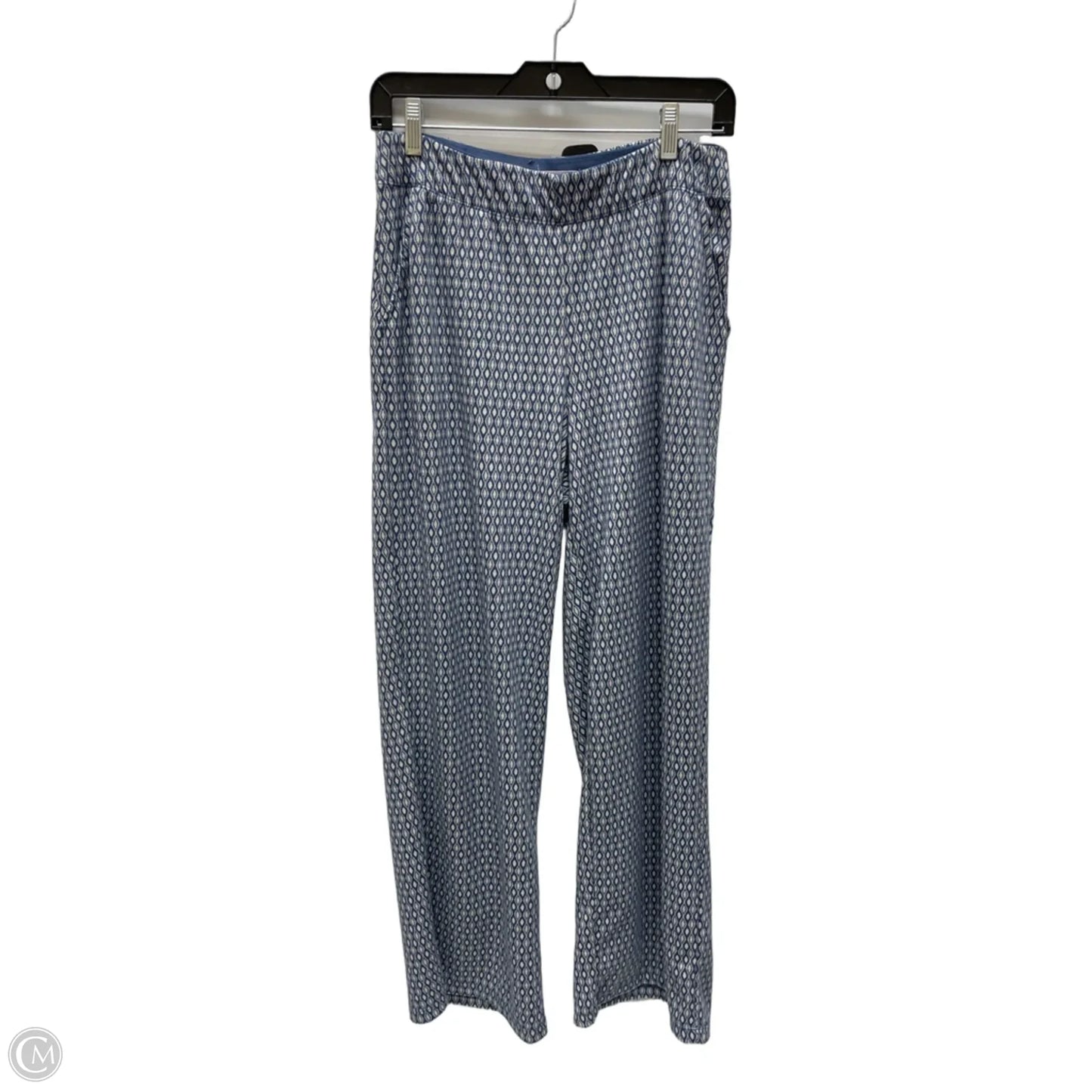 Pants Wide Leg By Max Studio In Blue & Cream, Size: 12