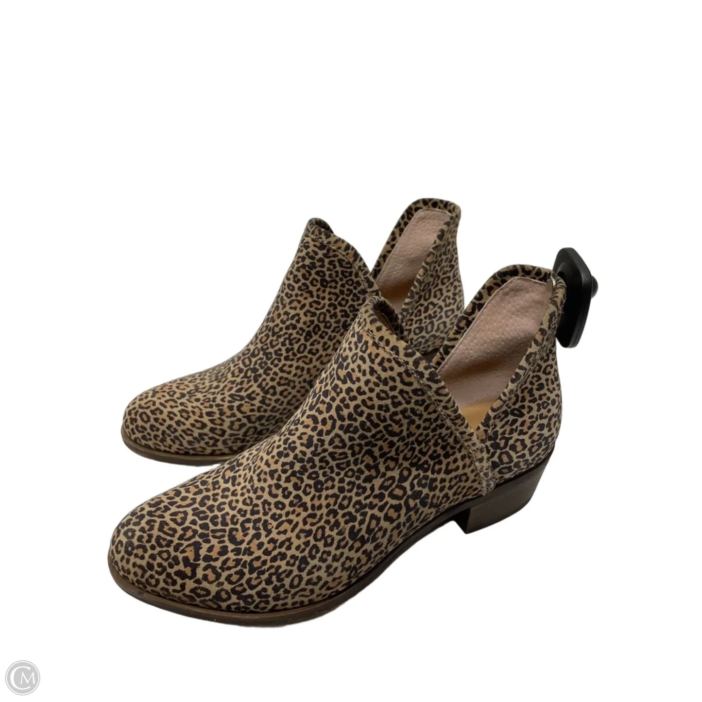Boots Ankle Flats By Lucky Brand In Animal Print, Size: 8