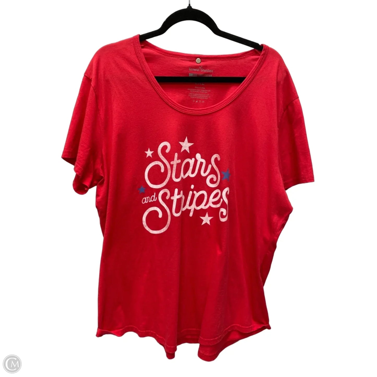 Top Short Sleeve By Clothes Mentor In Red, Size: 2x