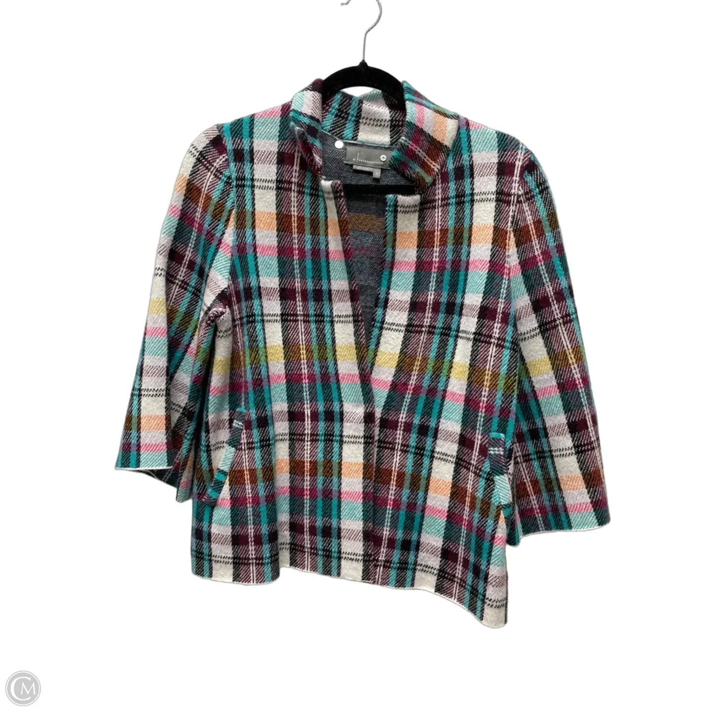 Blazer By Anthropologie In Plaid Pattern, Size: S