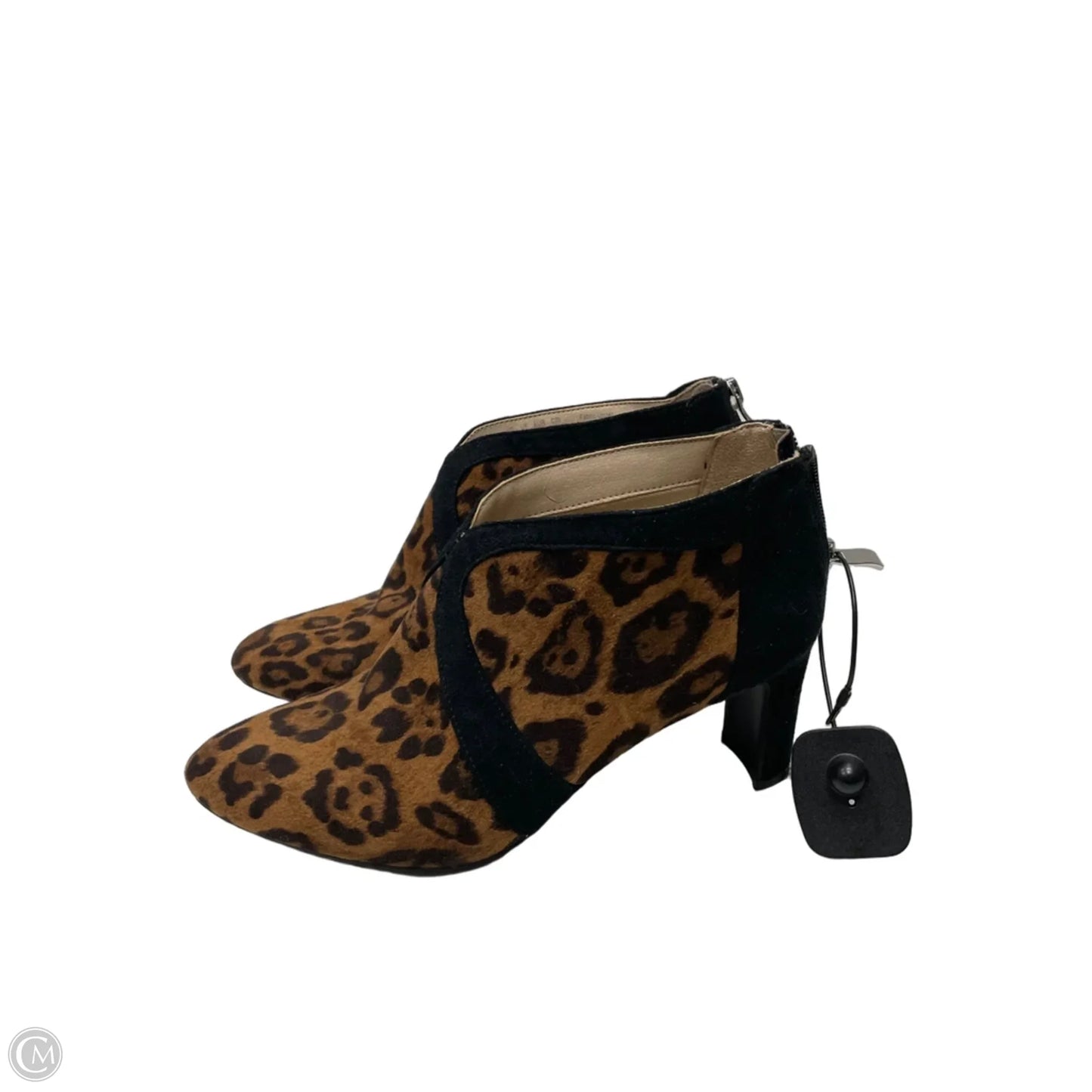 Boots Ankle Heels By Life Stride In Animal Print, Size: 7.5