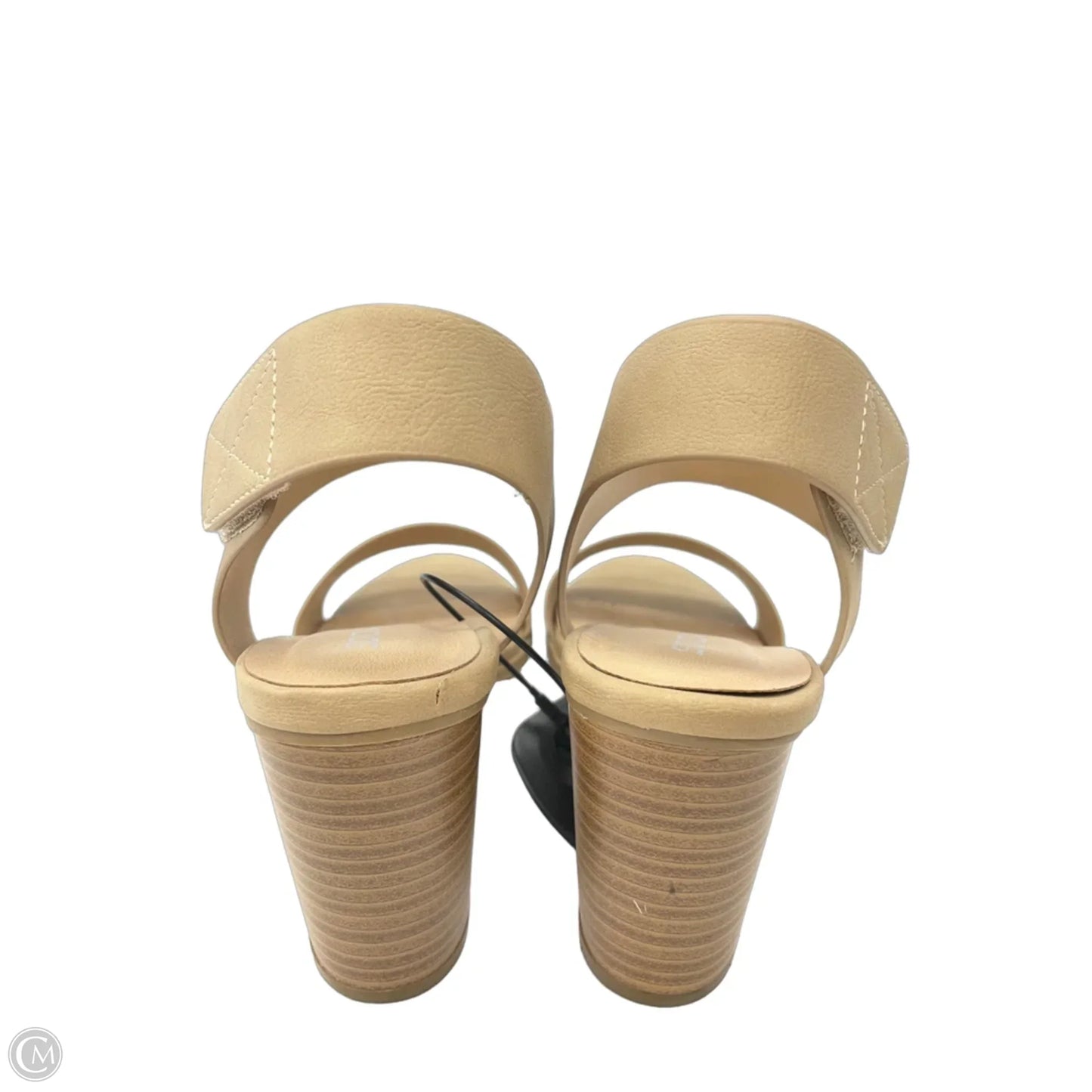 Sandals Heels Block By Soda In Tan, Size: 7.5
