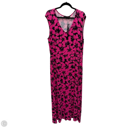 Dress Casual Maxi By Apt 9 In Floral Print, Size: 2x