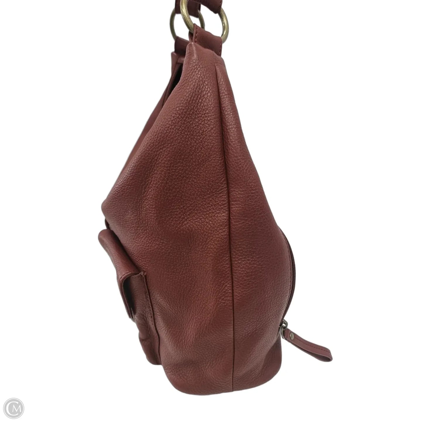 Handbag Leather By Hobo Intl, Size: Large
