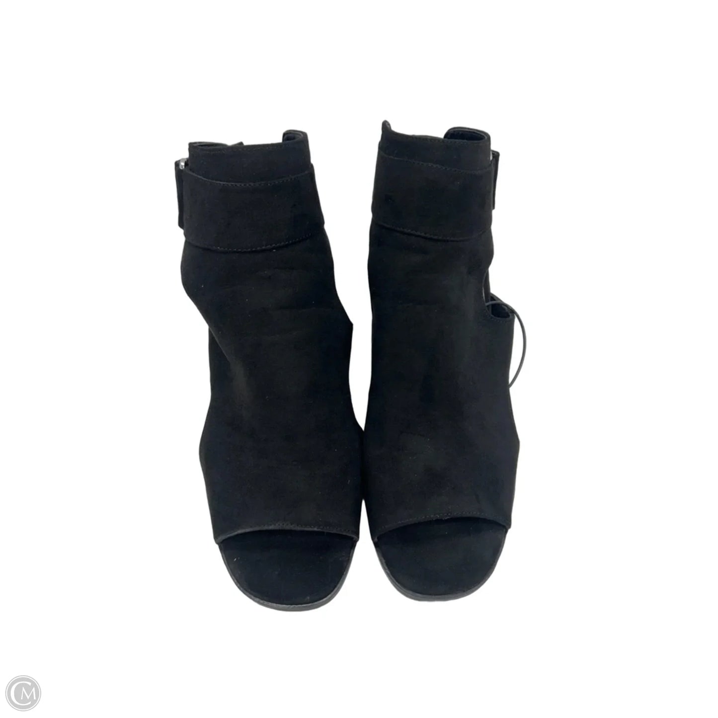 Sandals Heels Block By Clothes Mentor In Black, Size: 11