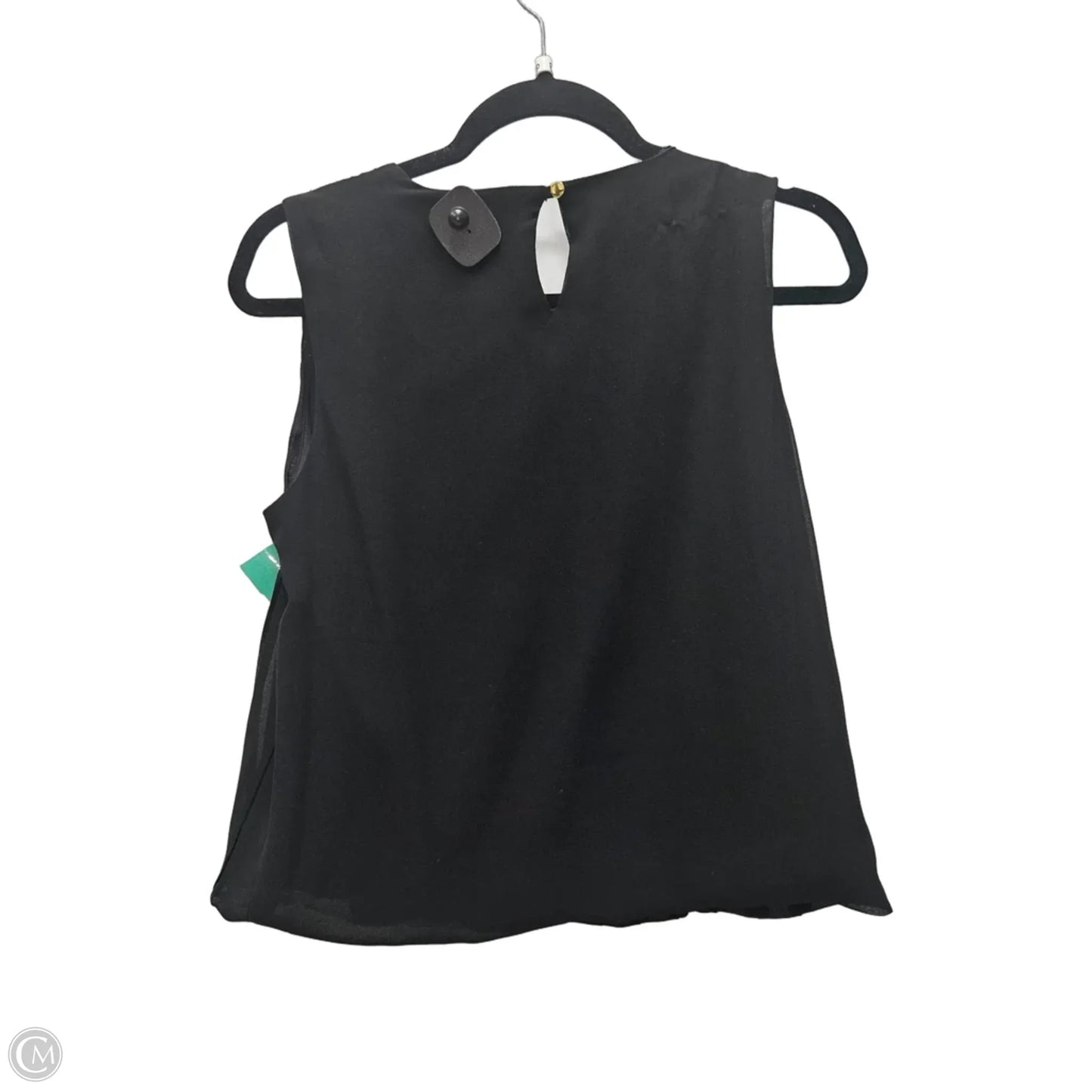 Blouse Sleeveless By Calvin Klein In Black, Size: M