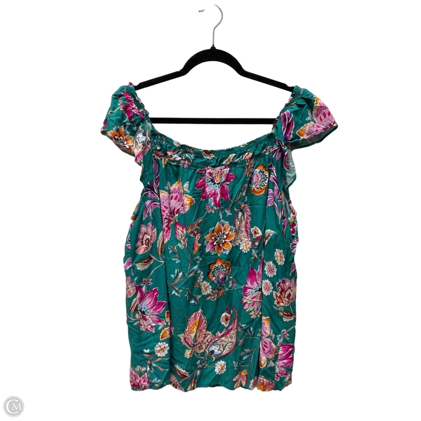 Top Sleeveless By Chicsoul In Floral Print, Size: 2x