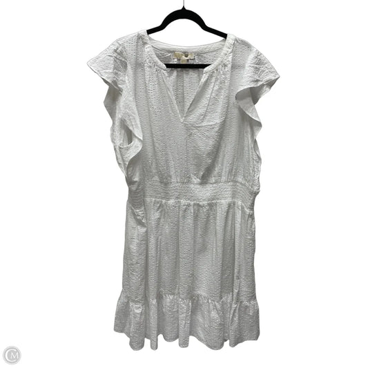 Dress Casual Short By Michael By Michael Kors In White, Size: 3x
