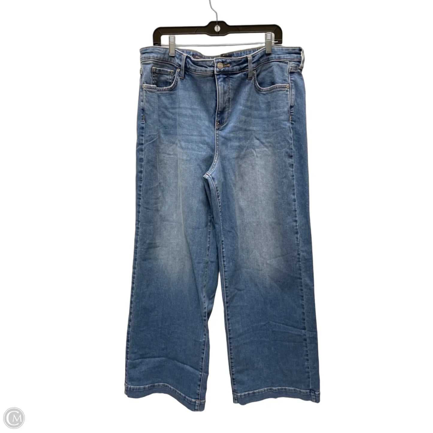 Jeans Wide Leg By Not Your Daughters Jeans In Blue Denim, Size: 18