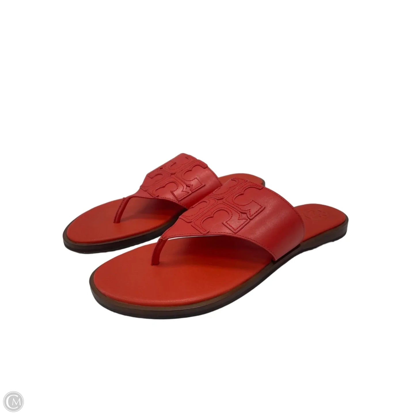 Sandals Designer By Tory Burch In Orange, Size: 7.5