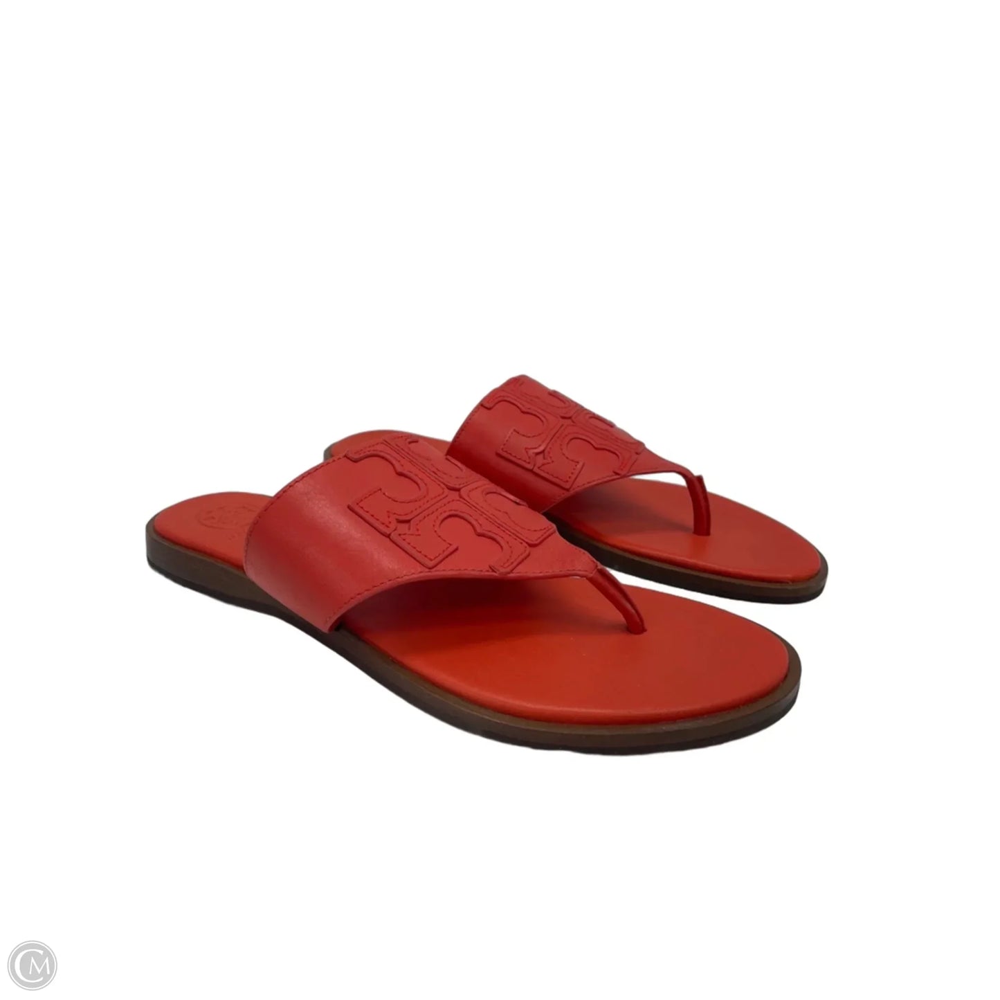 Sandals Designer By Tory Burch In Orange, Size: 7.5