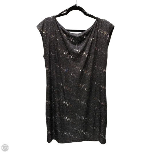 Dress Casual Short By Allen B In Black & Silver, Size: Xl