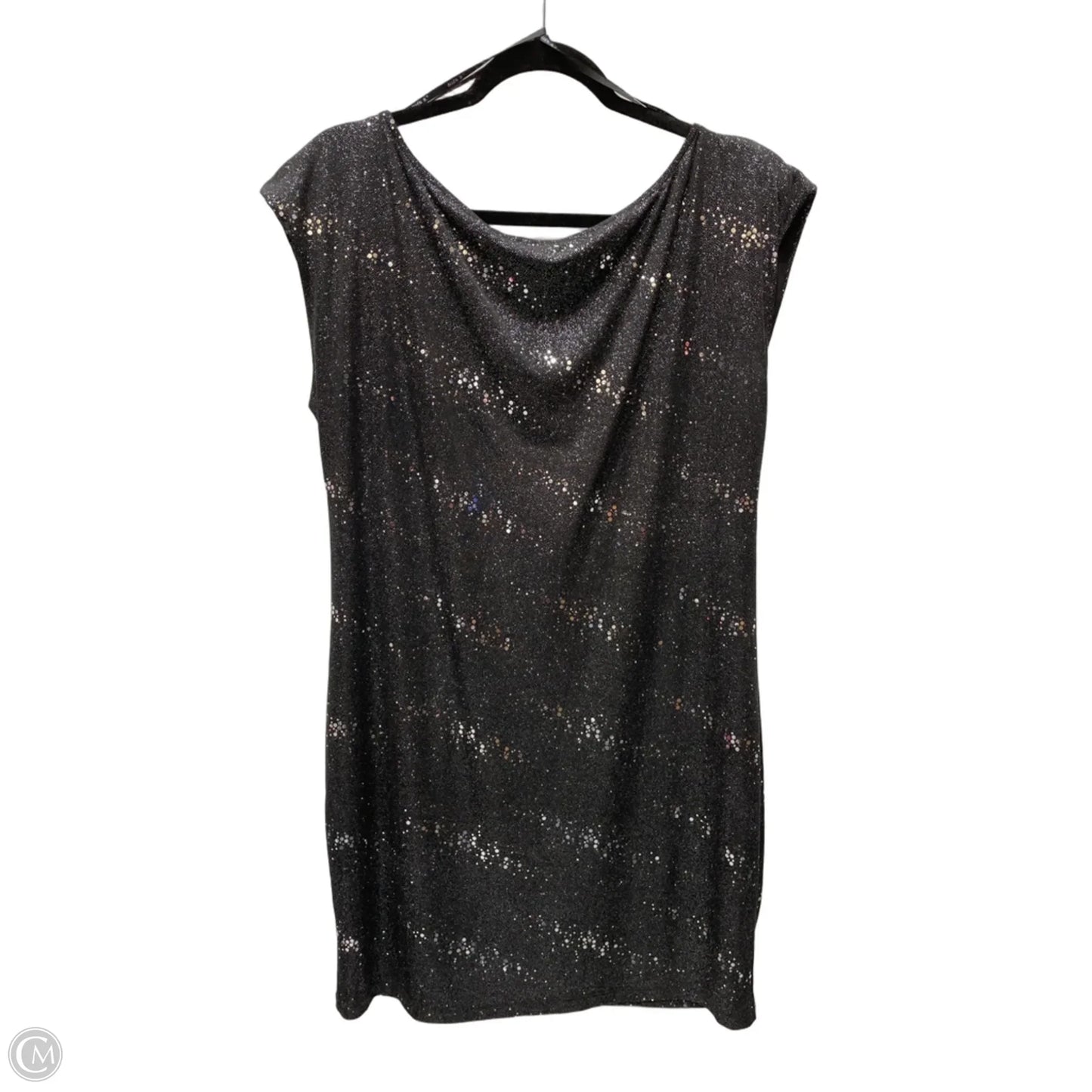 Dress Casual Short By Allen B In Black & Silver, Size: Xl