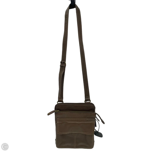 Crossbody Leather By Fossil, Size: Medium