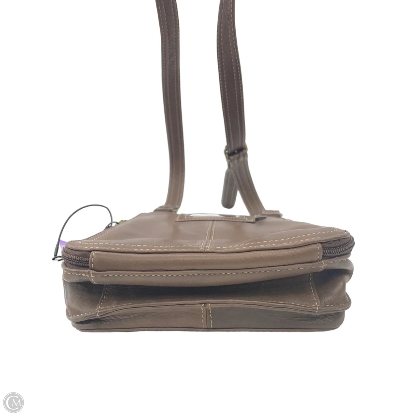 Crossbody Leather By Fossil, Size: Medium