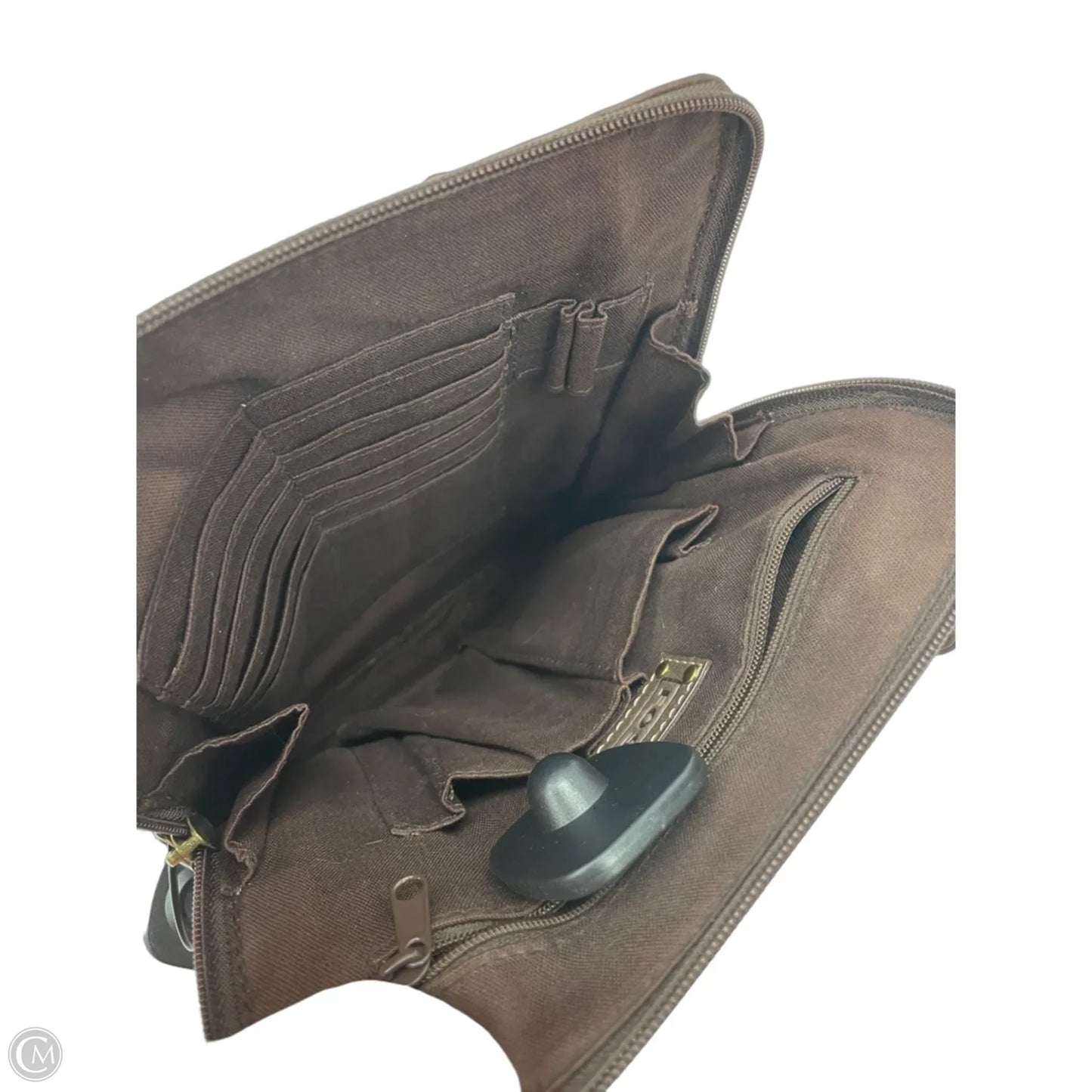 Crossbody Leather By Fossil, Size: Medium