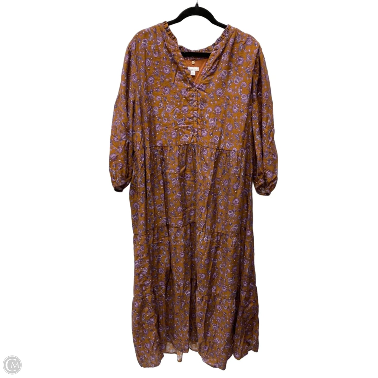 Dress Casual Maxi By J. Jill In Floral Print, Size: 3x