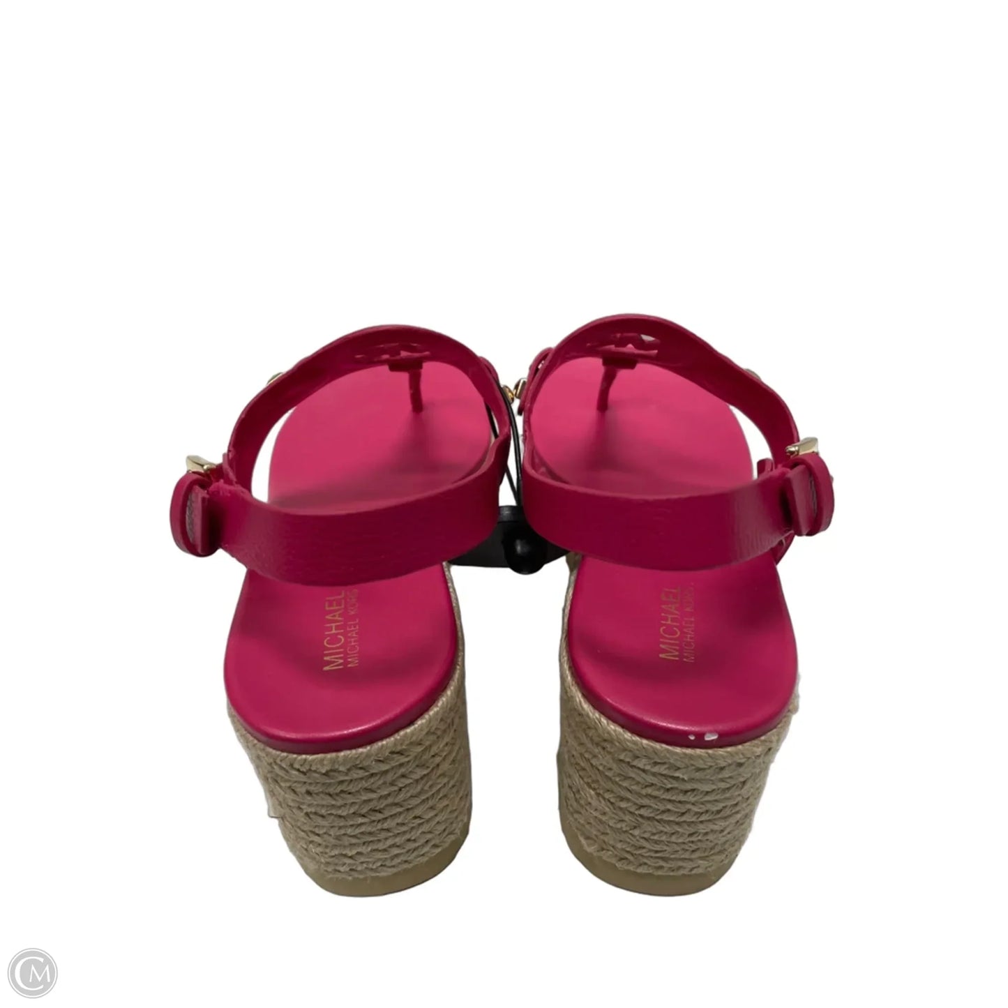 Sandals Heels Wedge By Michael By Michael Kors In Pink, Size: 8.5