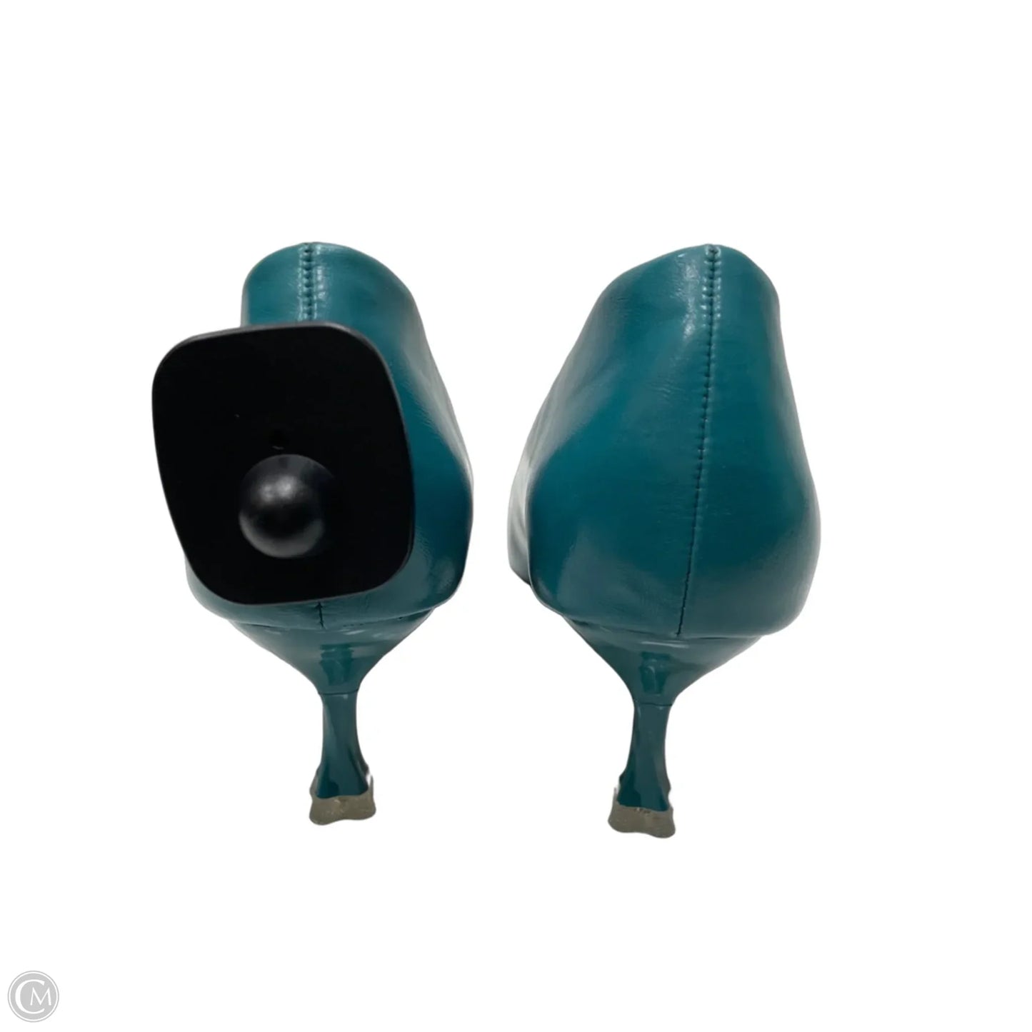 Shoes Heels Kitten By Clothes Mentor In Teal, Size: 11
