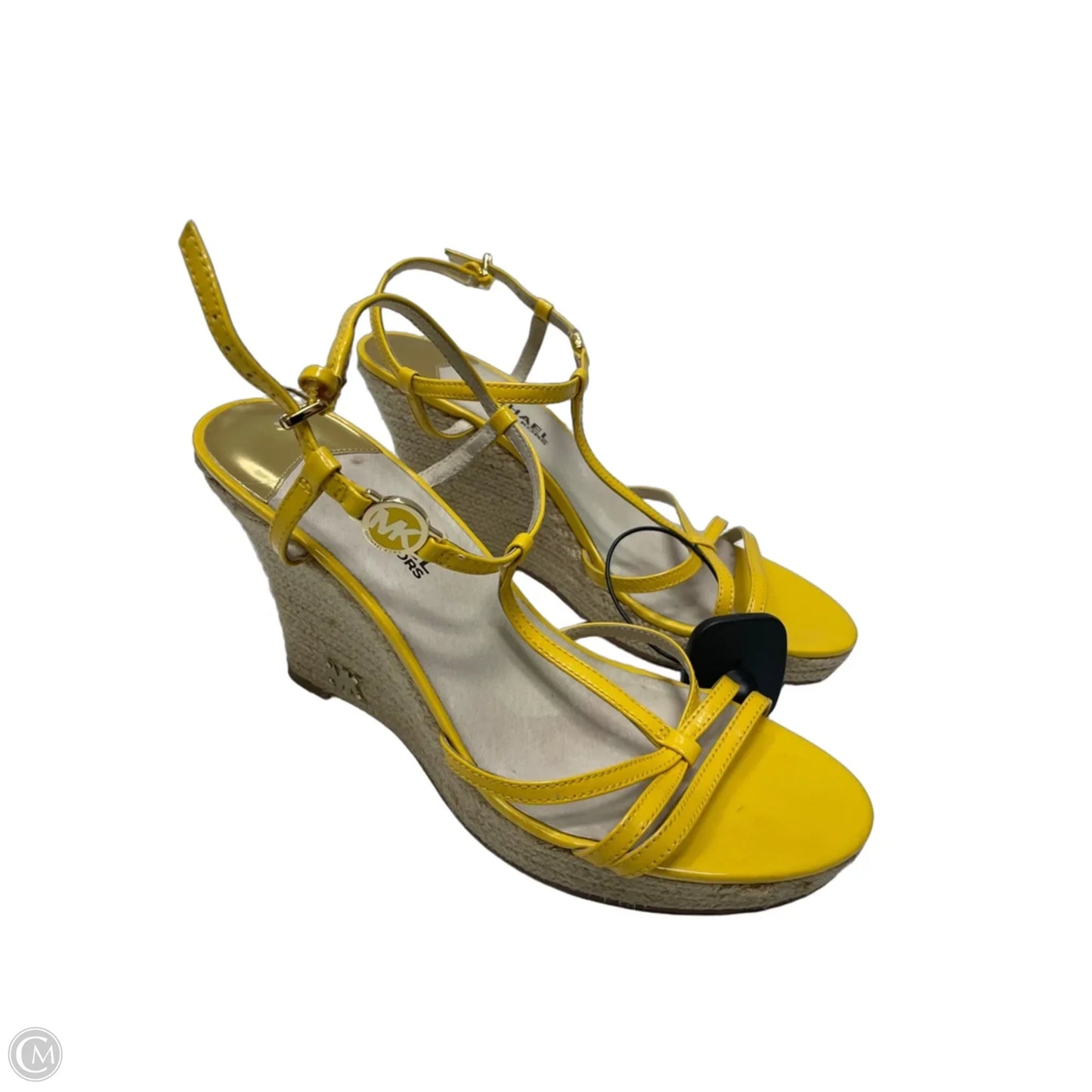 Sandals Designer By Michael Kors In Yellow, Size: 9.5