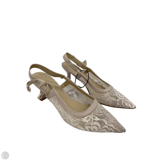 Shoes Heels Kitten By Nicole Miller In Tan, Size: 8.5