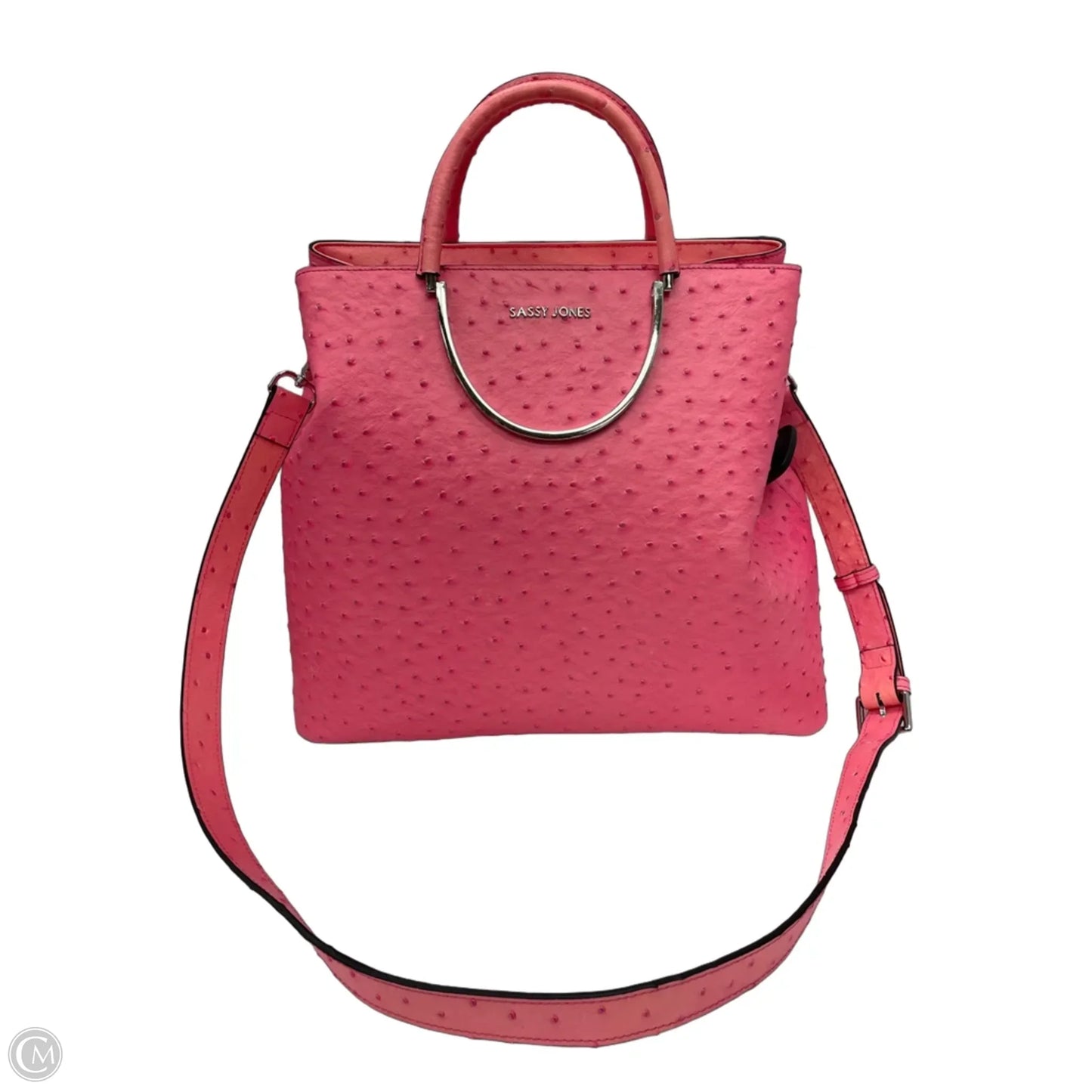 Handbag Leather By Cmc, Size: Large