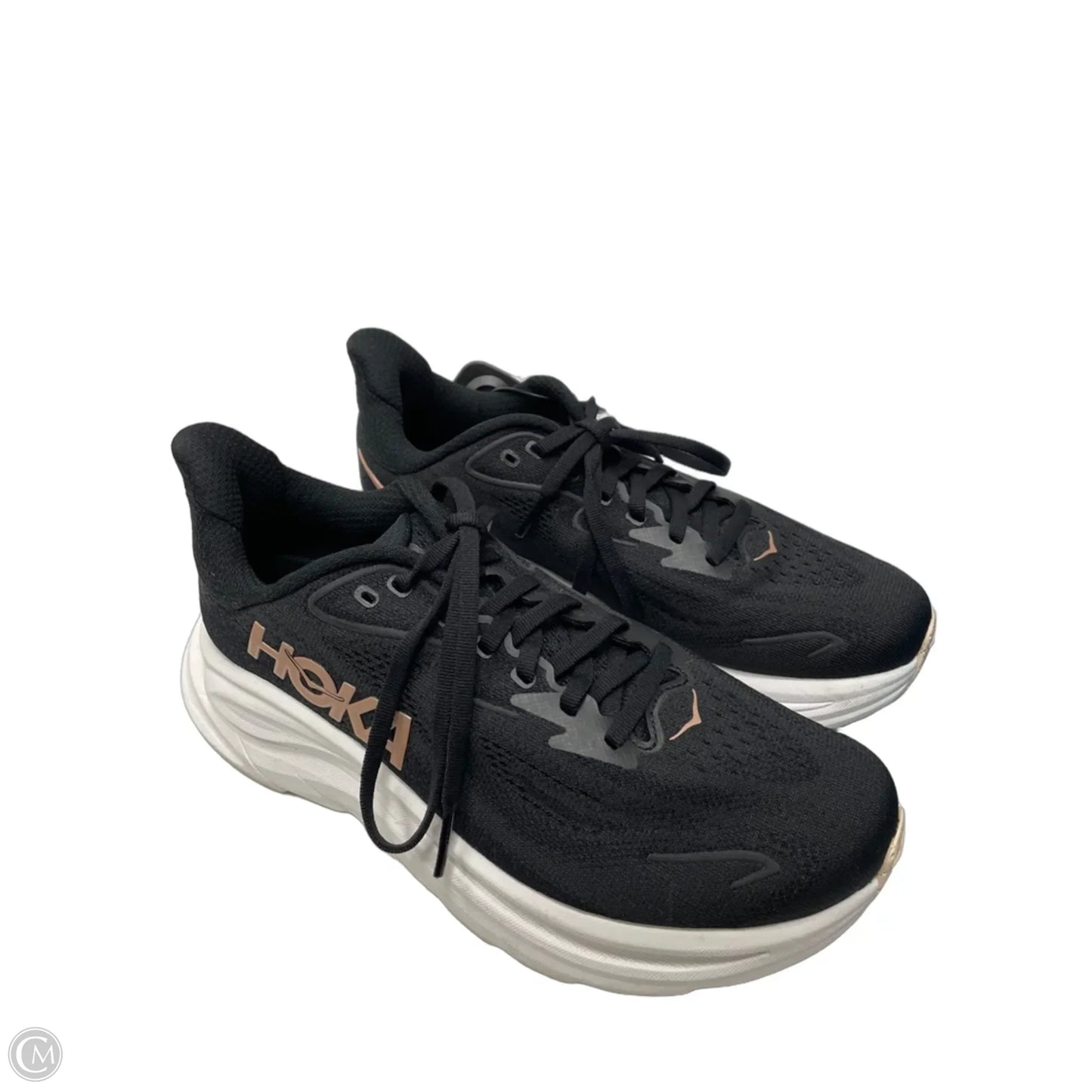 Shoes Athletic By Hoka In Black & White, Size: 7.5