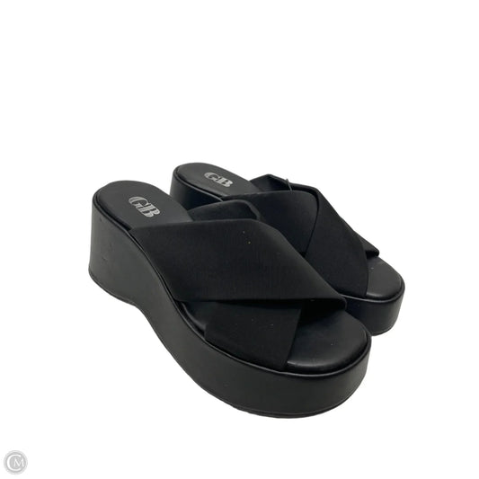 Sandals Heels Platform By Gianni Bini In Black, Size: 6