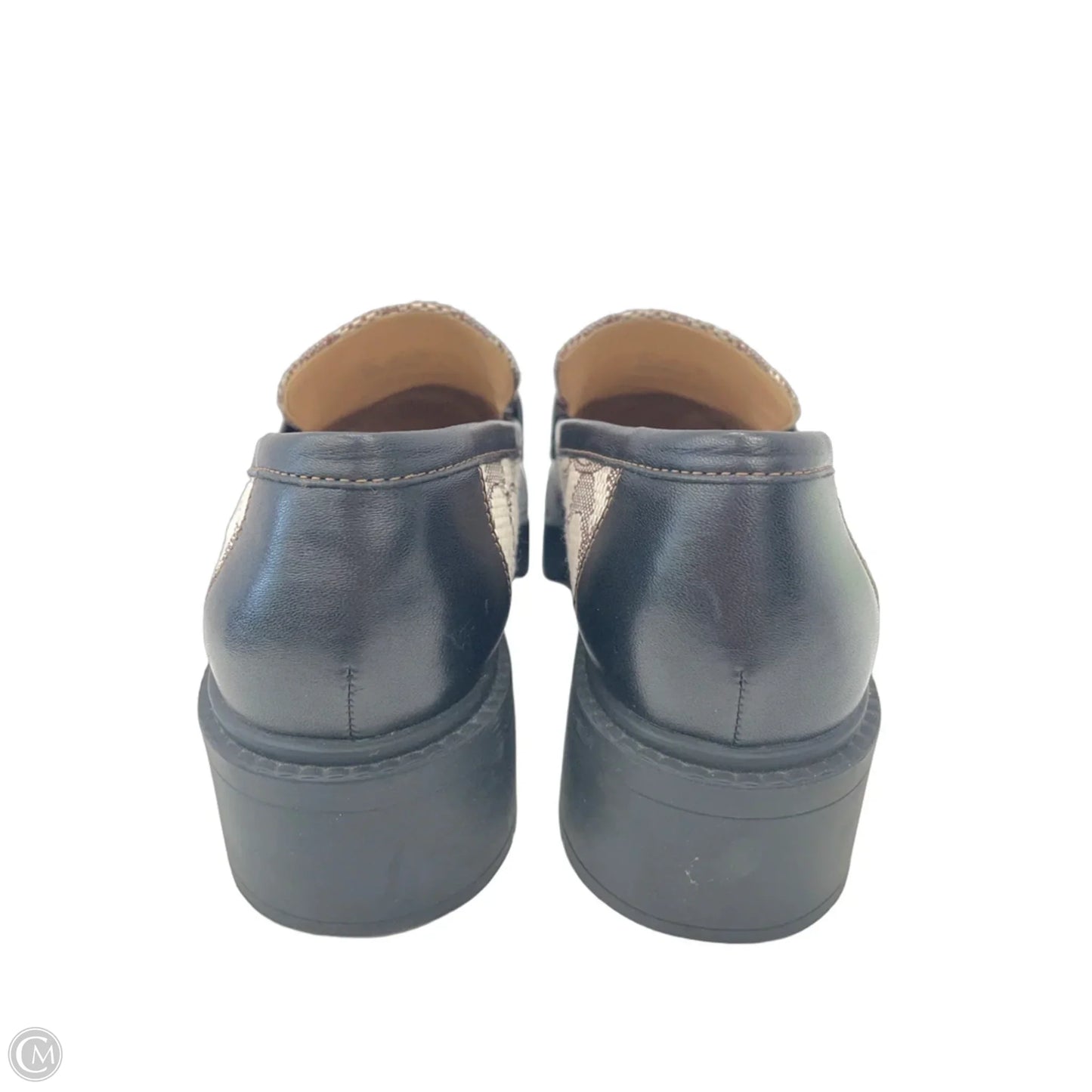 Shoes Designer By Coach In Black & Brown, Size: 9.5